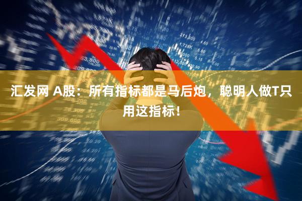 汇发网 A股：所有指标都是马后炮，聪明人做T只用这指标！